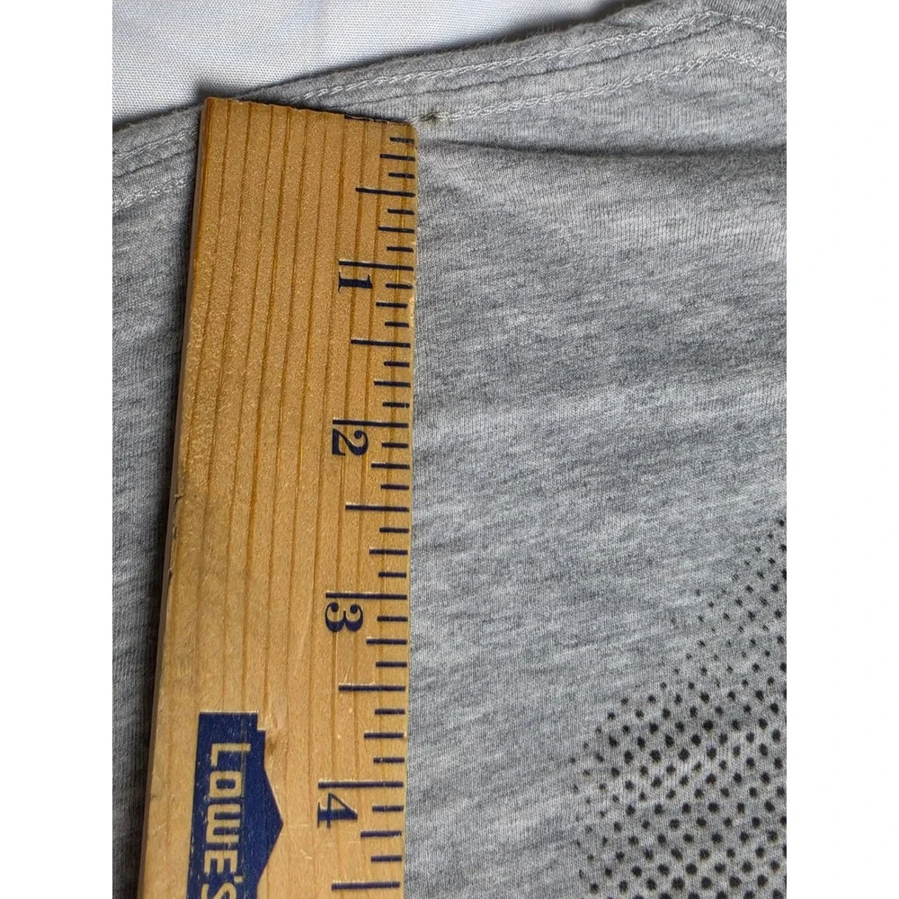 True Religion World Tour Graphic T-Shirt Heather Gray Orange Logo Mens XL